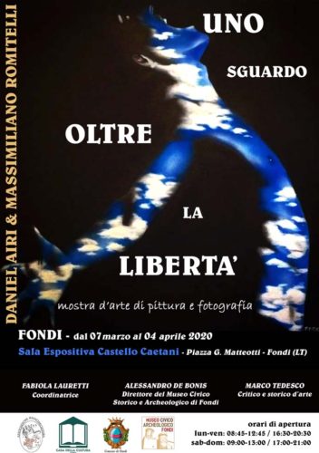 bipersonale di pittura e fotografia Uno sguardo oltre la Liberta' WEB